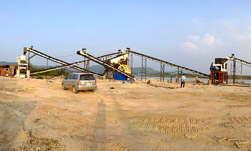 河南安阳时产300吨砂石料生产线